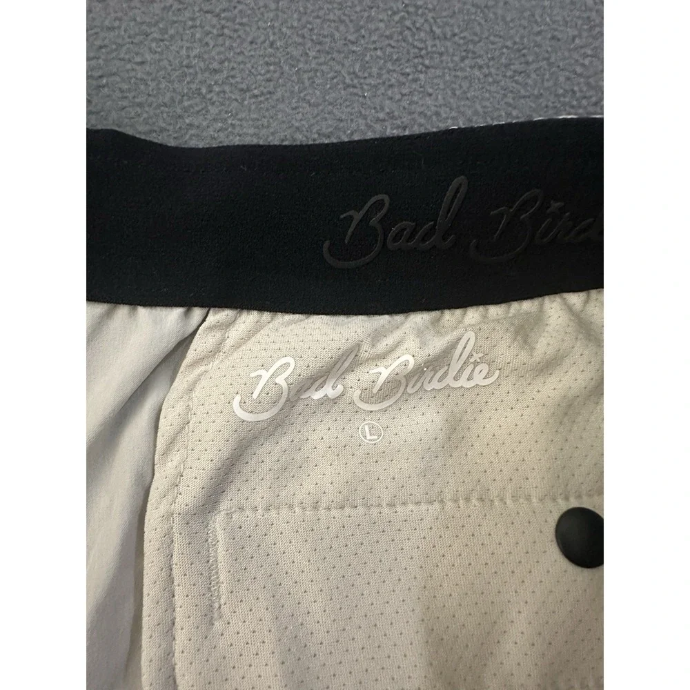 Bad Birdie shorts mens Large sand shell active lightweight 4 way stretch golf